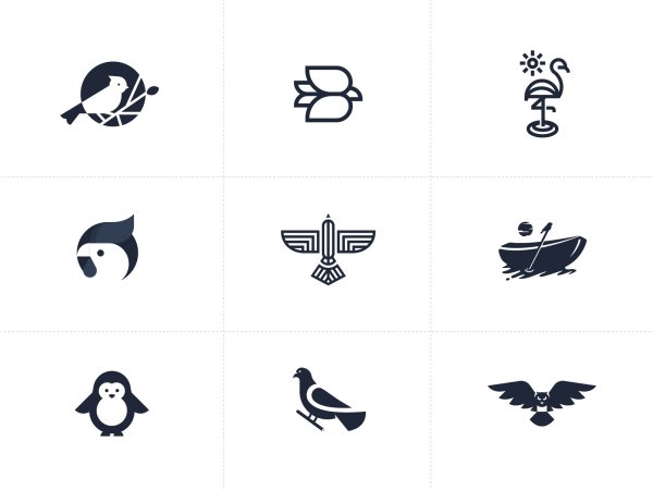 Логотип одежды с птицей