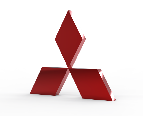 Лого Mitsubishi 3d