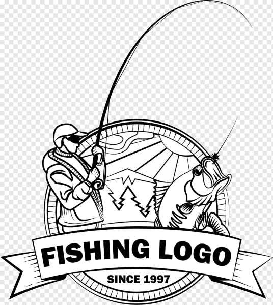 Эмблема рыбака