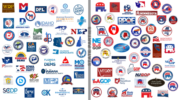 Партии и их эмблемы