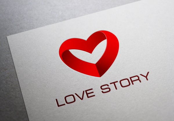 Логотип в виде сердца