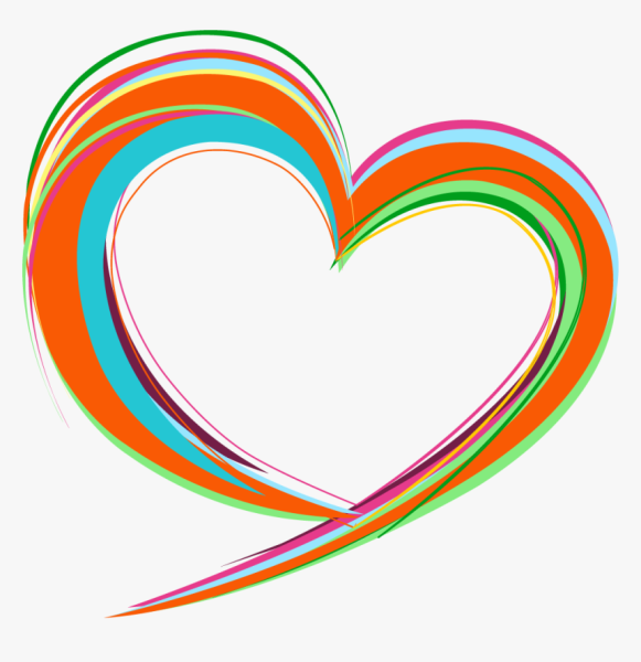 Логотип сердце на белом фоне