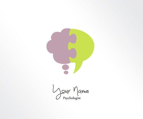 Эмблема психолога креативная