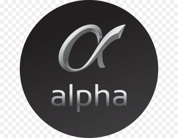 Alpha надпись