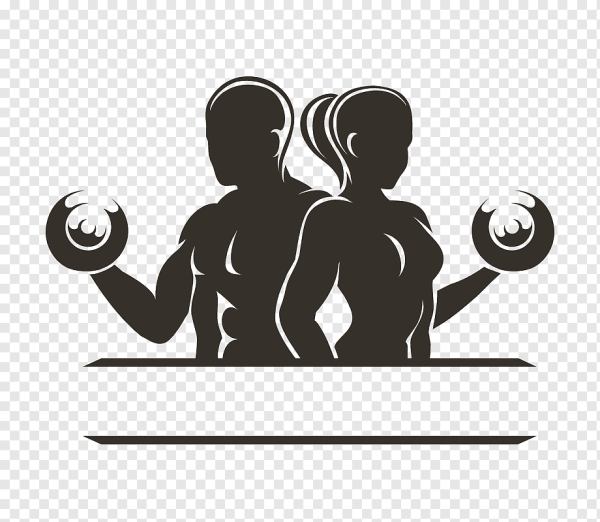 Силуэт фитнес девушки