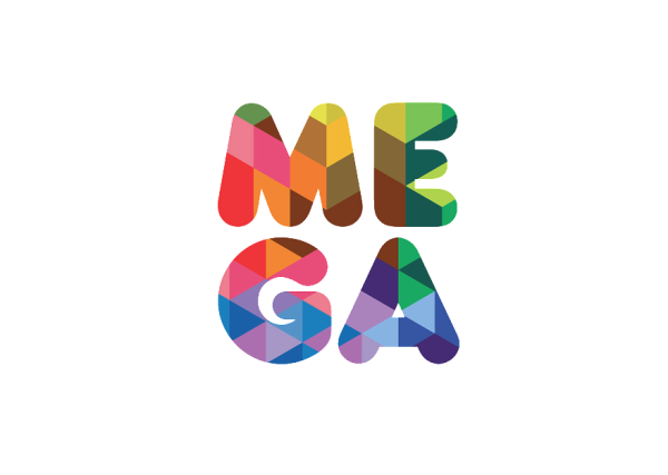 Мега логотип вектор