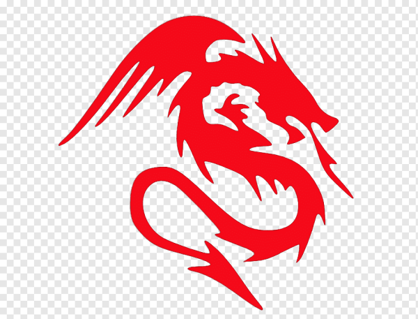 Красный дракон символ