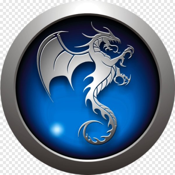 Эмблемы с драконом круглые