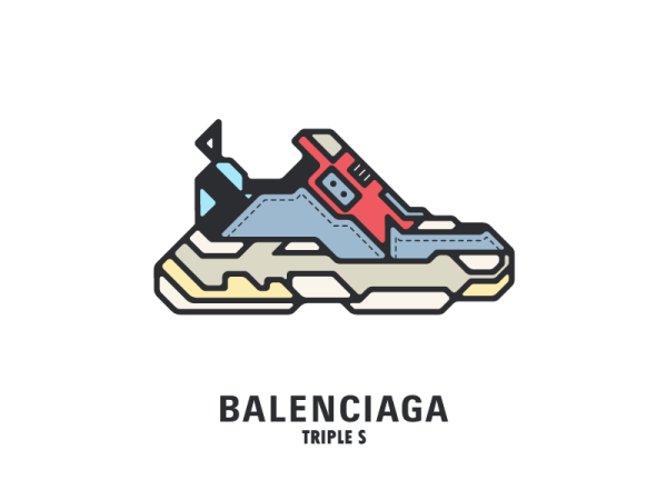 Balenciaga вектор