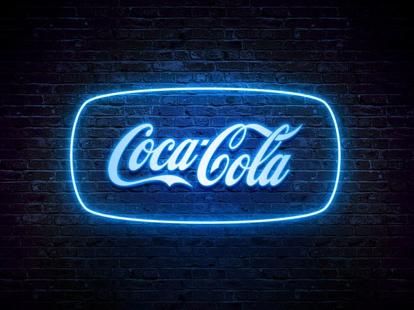 Неоновая вывеска логотип