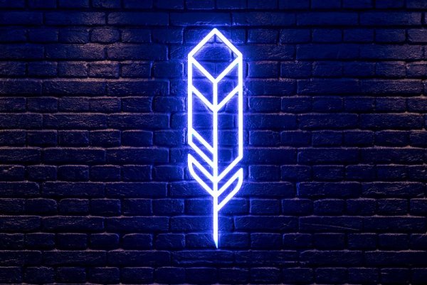 Неоновый логотип в фотошопе