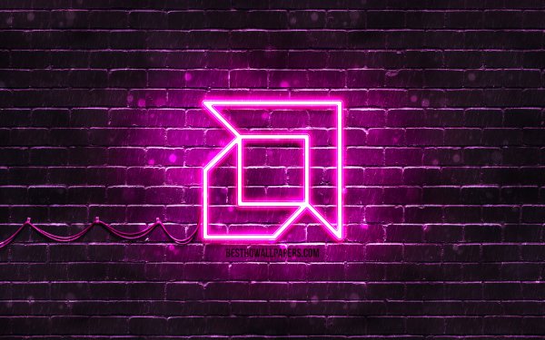 Неоновый логотип AMD