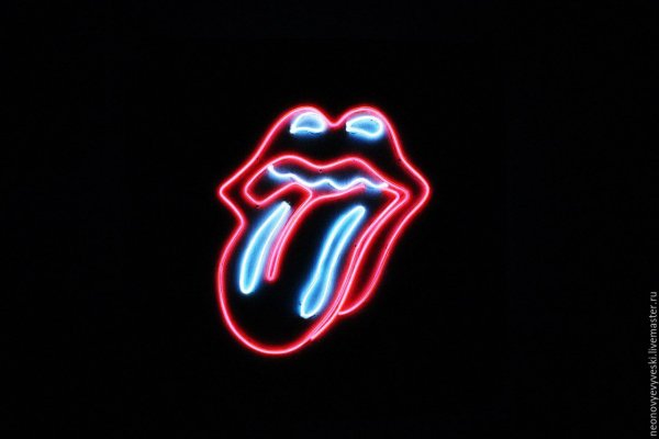 Неоновая вывеска Роллинг стоунз