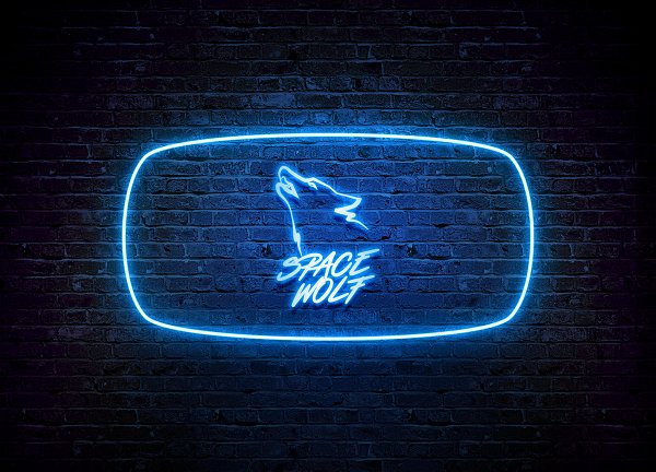 Красивые Неоновые логотипы