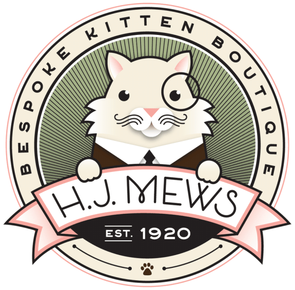 Круглый логотип с котом