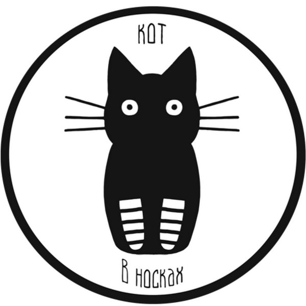 Логотип смешной кот