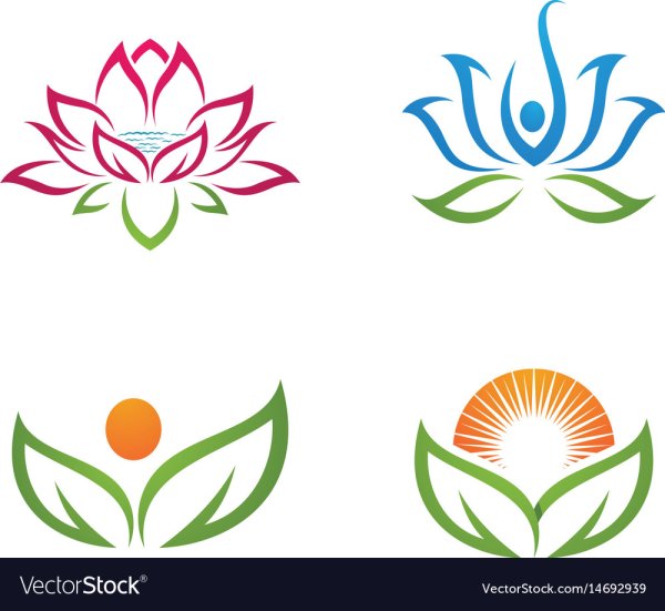 Цветок стилизованный логотип