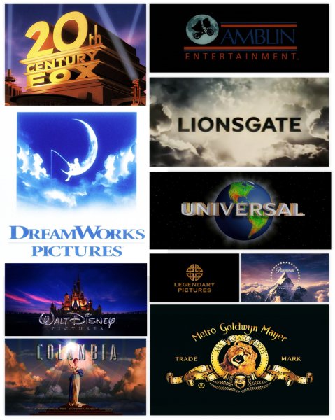 Эмблемы американских кинокомпаний