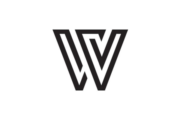 Буква w без фона