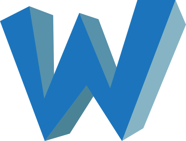 Буква w без фона