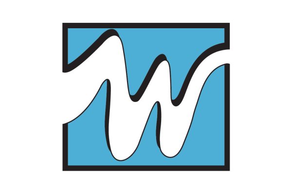 Голубая буква w