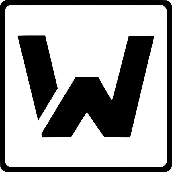 Красивая буква w