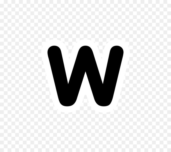 Красивая буква w для логотипа