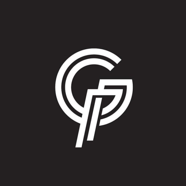 Логотип g на черном фоне