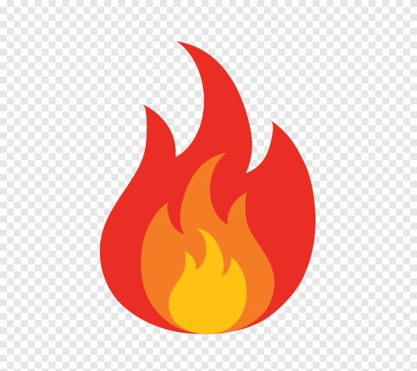 Огонь красный для эмблемы