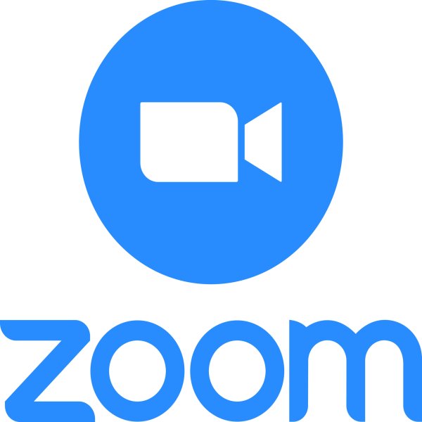 Zoom логотип на прозрачном фоне