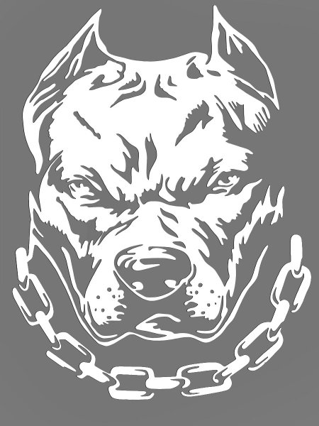 Питбуль наклейка на авто