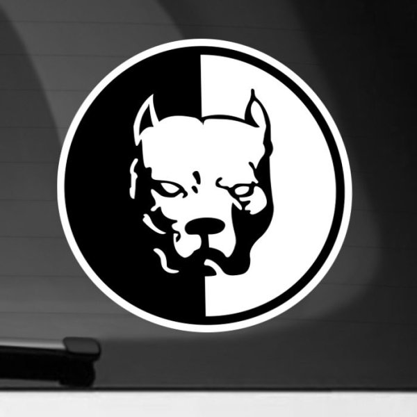 Эмблема с питбулем