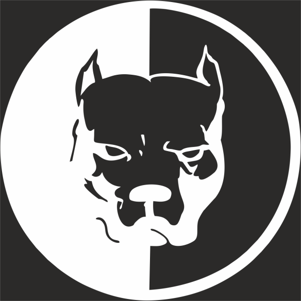 Логотип Эрика Давидовича питбуль