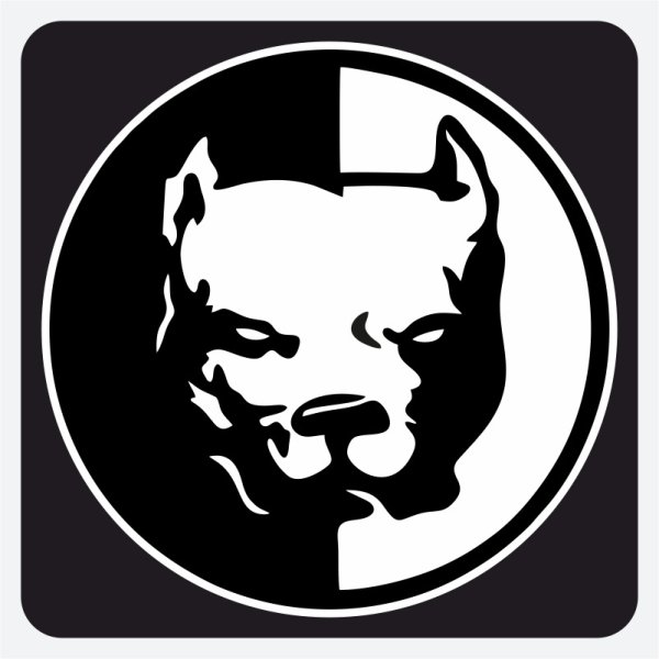 Наклейки питбуля на авто