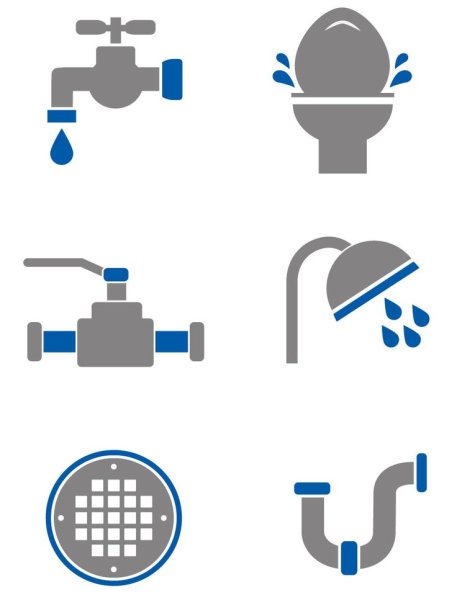 Сантехнические работы логотип