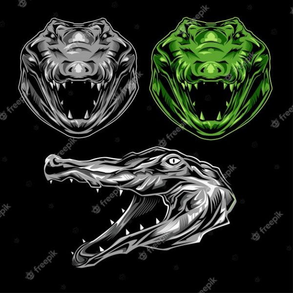 Крокодил абстракция