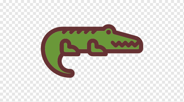 Крокодил надпись