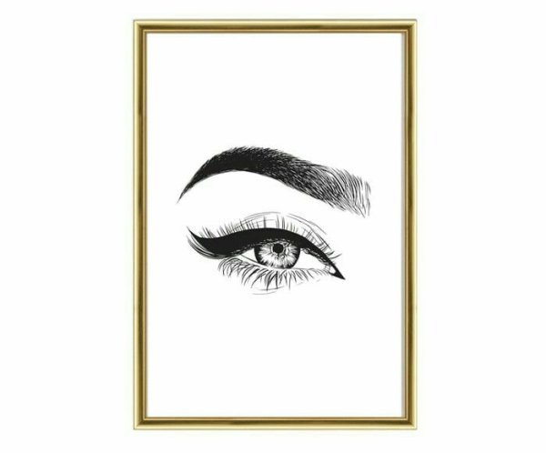 Макияж бровей иллюстрация