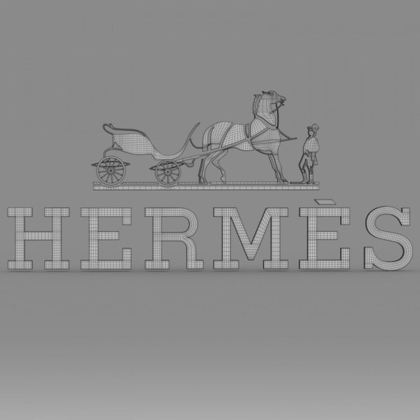 Hermes logo серое