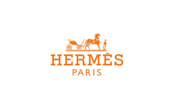 Hermes логотип на прозрачном фоне