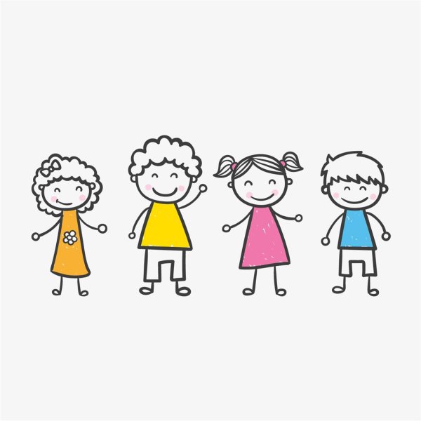 Дети логотип вектор