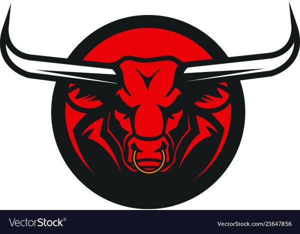 Круглый логотип бык