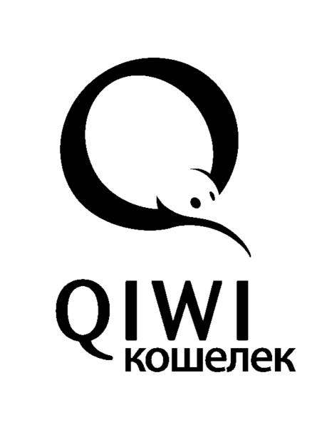 Черный значок киви