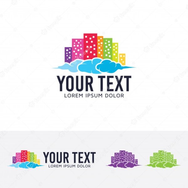 Современный город логотипа