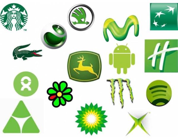 Бренды зеленого цвета