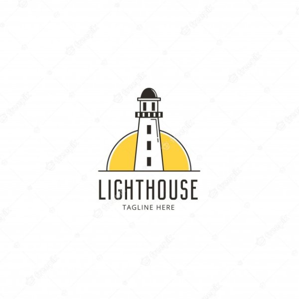 Маяк логотип современный