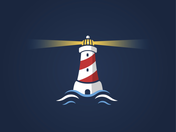 Маяк логотип Минимализм
