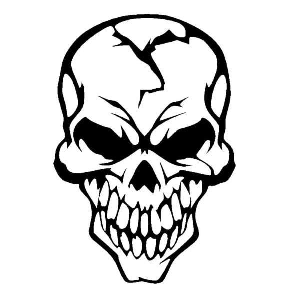 Наклейка (стикер) черепа