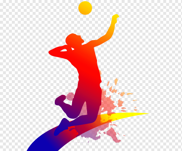 Цветные силуэты спортсменов