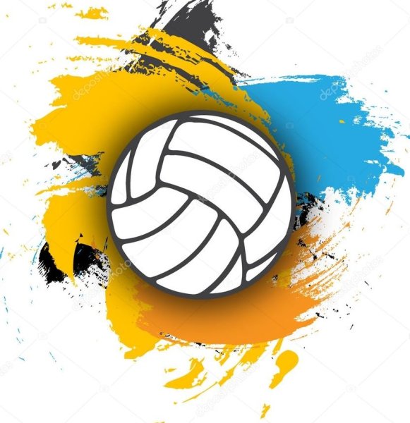 Волейбольный мяч в графике